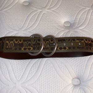 NWOT Authentic Coach camo belt small